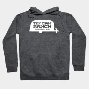 Tin Can Ranch Trailer Logo White Hoodie